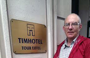 Tim at the Tim Hotel Eiffel Tower, Paris